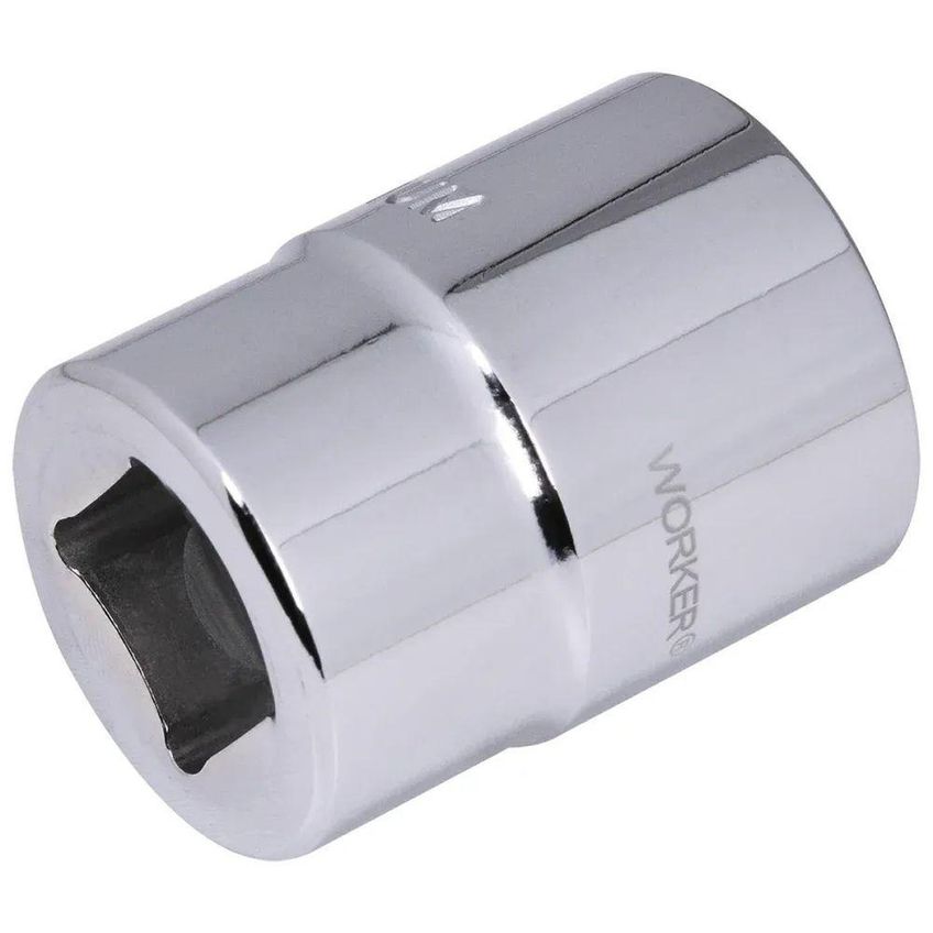 Soquete Estriado 27mm Encaixe 3/4" Alta Resistência Aço Cromo Vanádio Worker - imagem 4