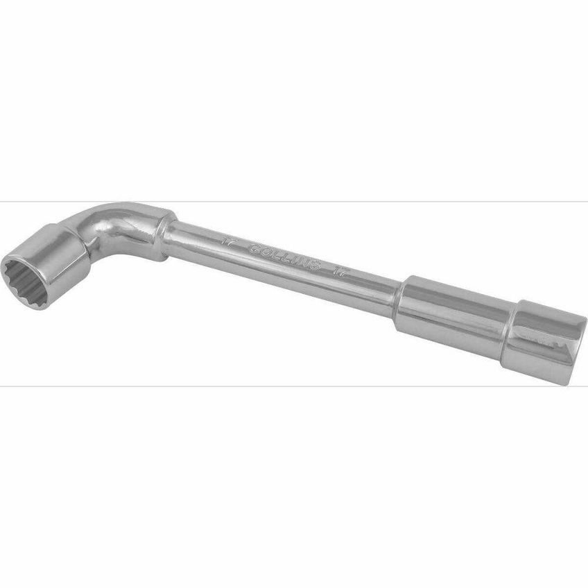 Chave Biela Com Furo Passante 277809 Alta Resistencia Aço Carbono Cromado 17mm Collins - imagem 5