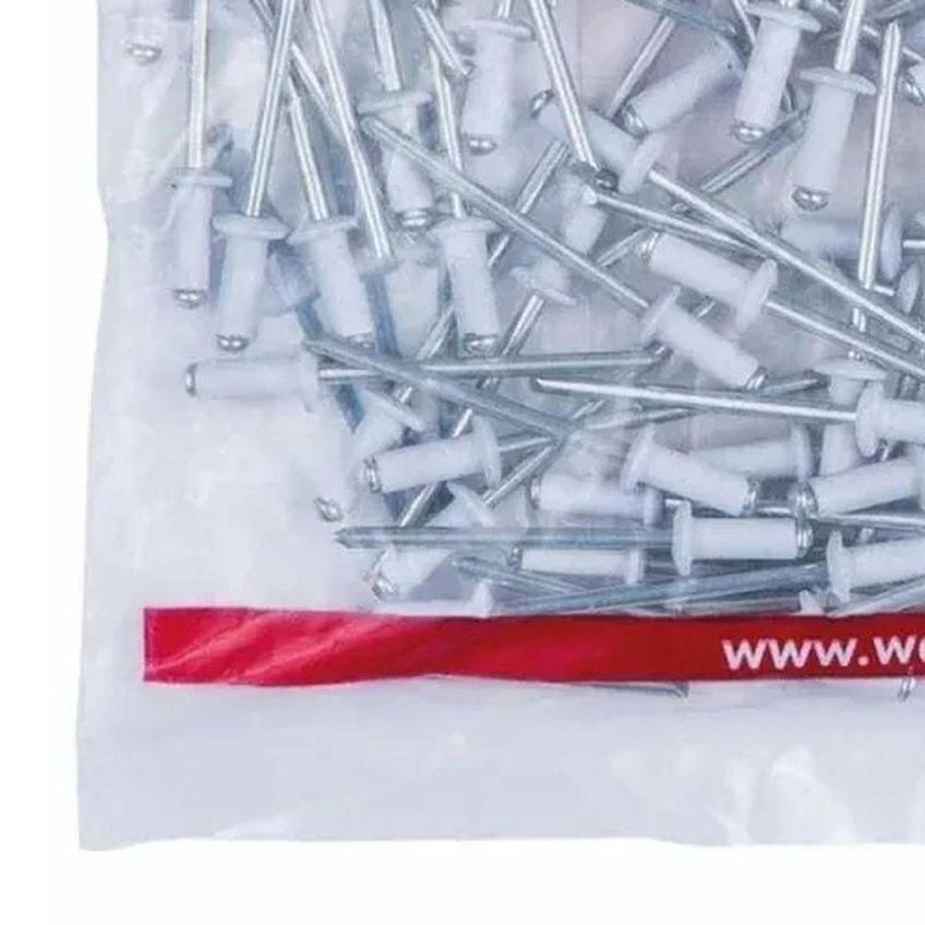 Rebite De Repuxo 4,0x16mm 100 Peças Alta Resistência Branco Worker - imagem 5