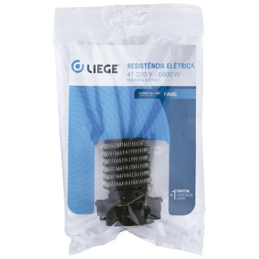 Resistência Para Chuveiro Elétrico Liege Cosmetics 4t Kibanho 6800w 220v Ducha Quattro - imagem 3