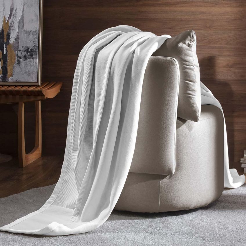 Cobertor Queen Blanket Montelis - Kacyumara Branco - imagem 3