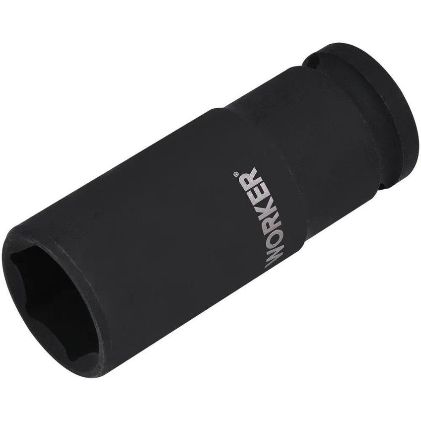 Soquete Sextavado De Impacto Longo 22mm Encaixe 1/2" Aço Cromo Molibdênio Worker - imagem 2