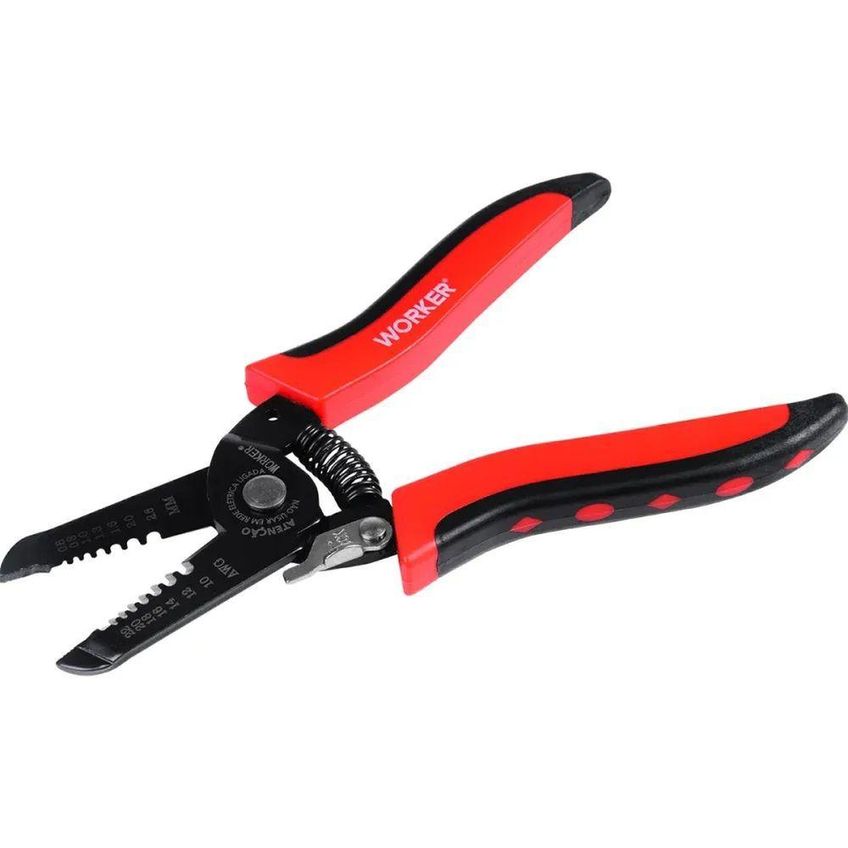 Alicate Desencapador De Fios 7 Pol Cortador 03mm A 6mm Worker - imagem 5