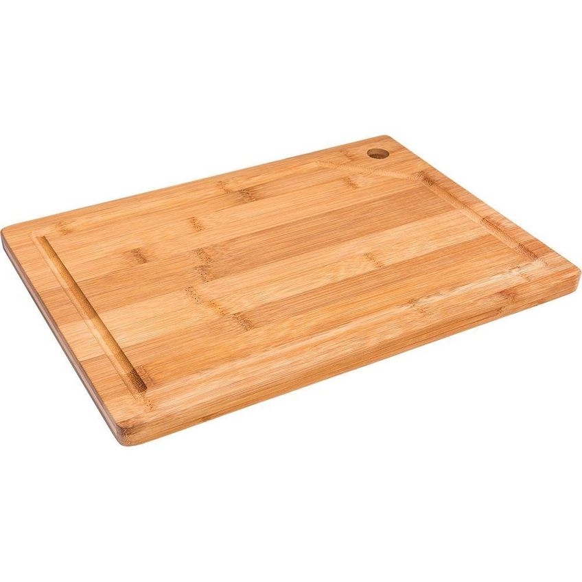 Tábua Para Churrasco Tábua Bambu Retangular 35x25cm Corte E Preparo Cozinha Kala - imagem 5
