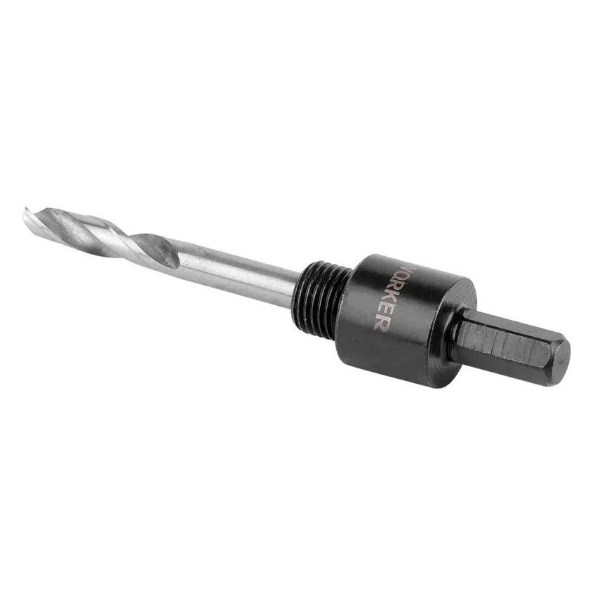 Suporte Para Serra Copo 3/8 14 A 30mm Com Broca Piloto 1/4 Aco Carbono Worker - imagem 5