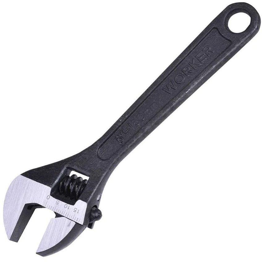 Chave Ajustável 6 Pol 150mm 144860 Fosfatizada Aço Carbono Worker - imagem 4