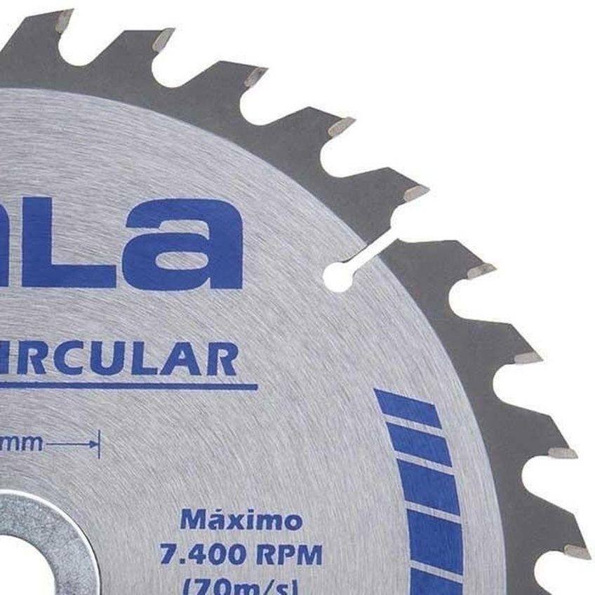 Serra Circular Para Madeira 7.1/8 Polegadas 36 Dentes 180mmx36dtsx20mm Kala - imagem 3