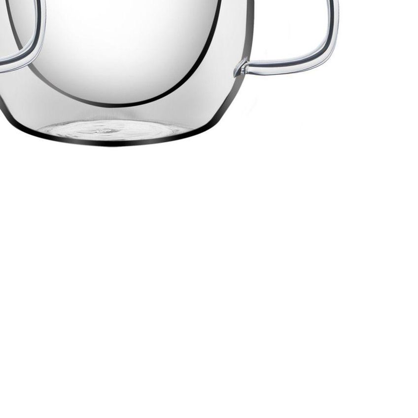 Conjunto De Xícaras Para Chá E Cappuccino Vidro Duplo 300ml Tramontina - imagem 4