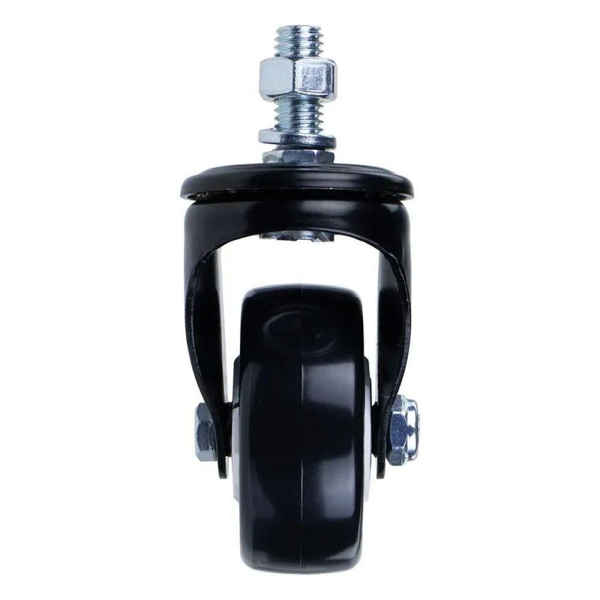 Rodízio Poliuretano 50mm Parafuso 50kg Preto Worker Roda 2 Polegadas - imagem 5