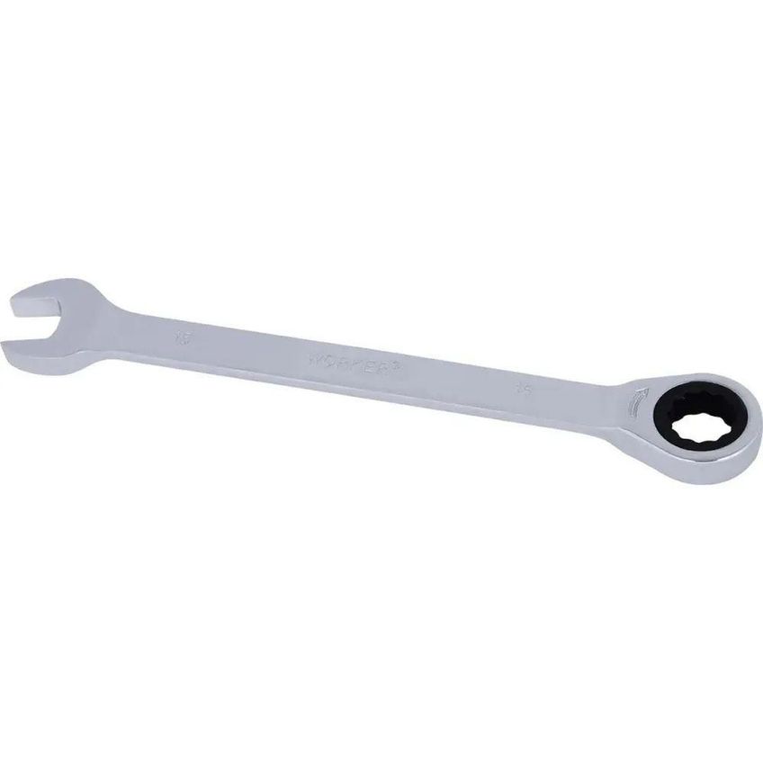 Chave Combinada Com Catraca 248737 15mm 72 Dentes Aço Cromo Vanádio Worker - imagem 2
