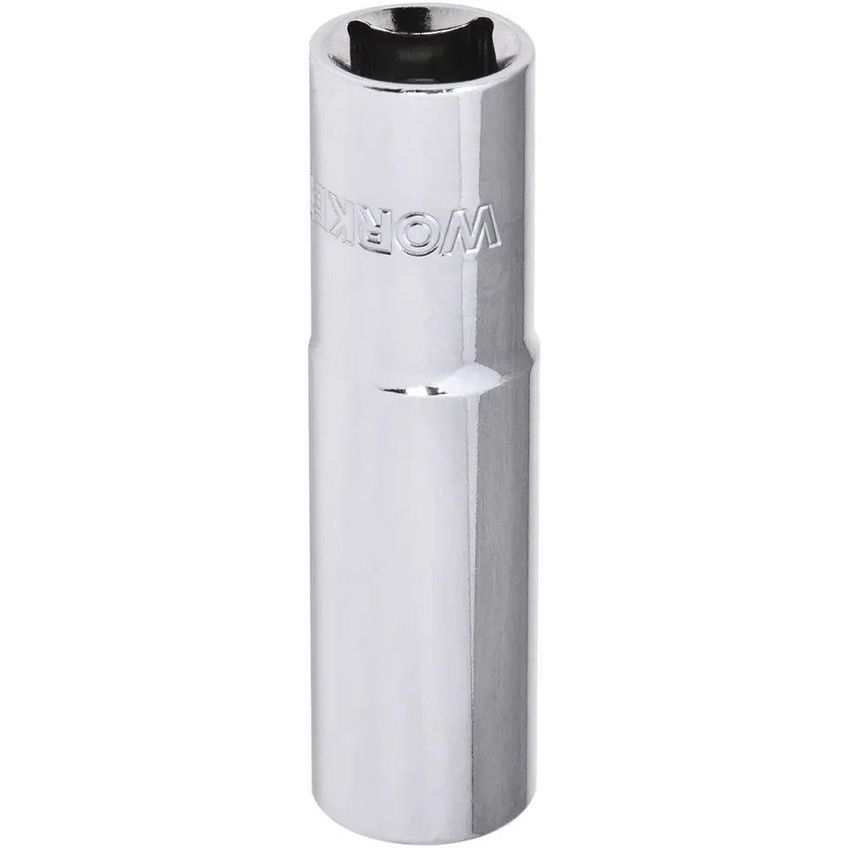 Soquete Estriado Longo 15mm Encaixe 1/2 Alta Resistência Cromado Worker - imagem 4