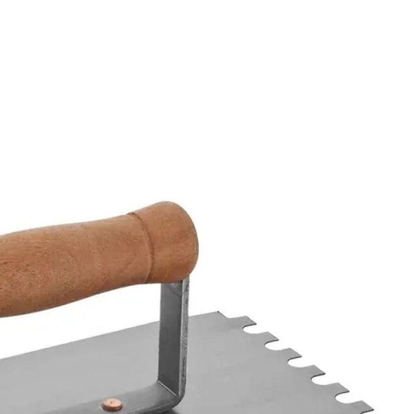 Desempenadeira De Aço Dentada Cabo Aberto 8mm X 8mm 25cm X 12cm Worker - imagem 2