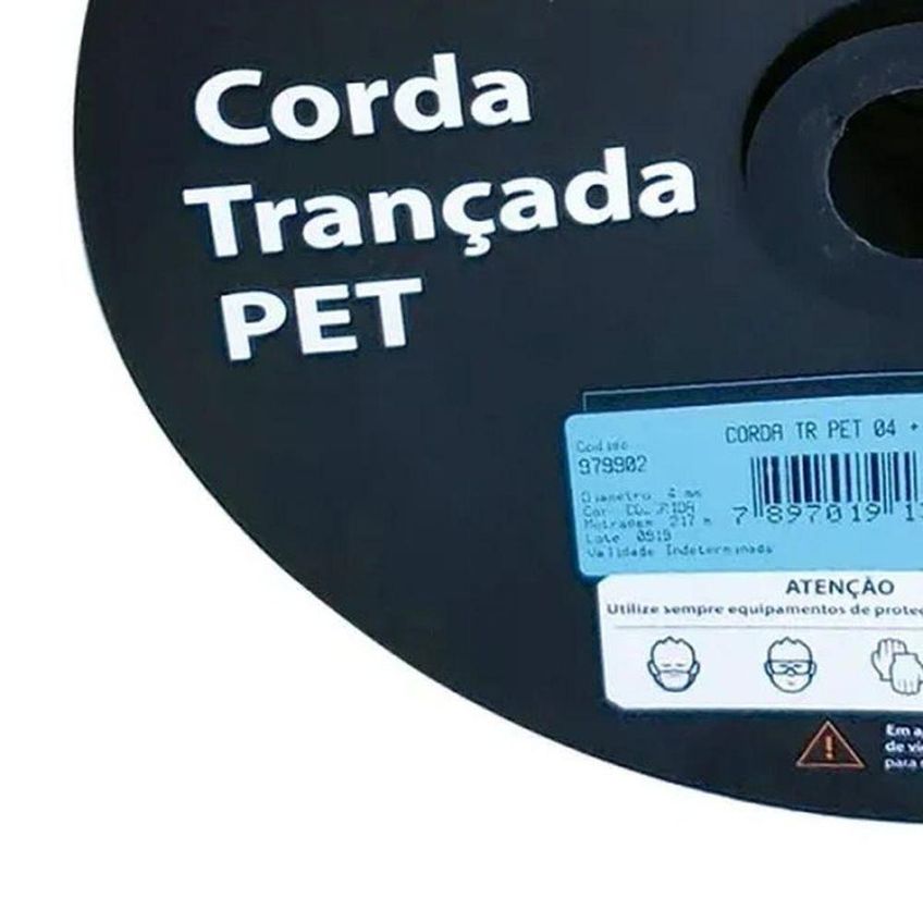 Corda Pet Trançada Em Carretel 4mm 217m Proteção UV 100% Poliéster Collins - imagem 4