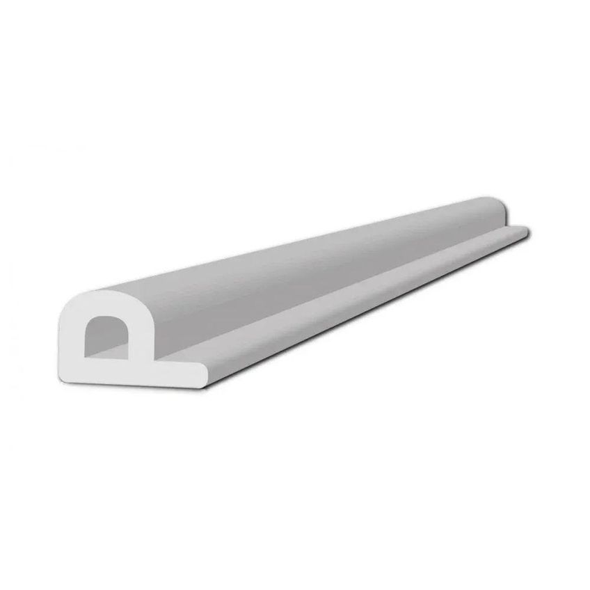 Veda Fresta Adesivo Perfil P 9x5,5mm 6m Vedacao Contra Poeira Umidade Insetos Branco Kala - imagem 3
