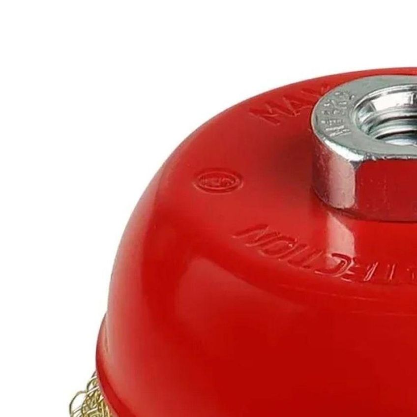 Escova Copo Ondulada 3 Pol M14 Para Esmerilhadeira Limpeza Aço Carbono Latonado Worker - imagem 5