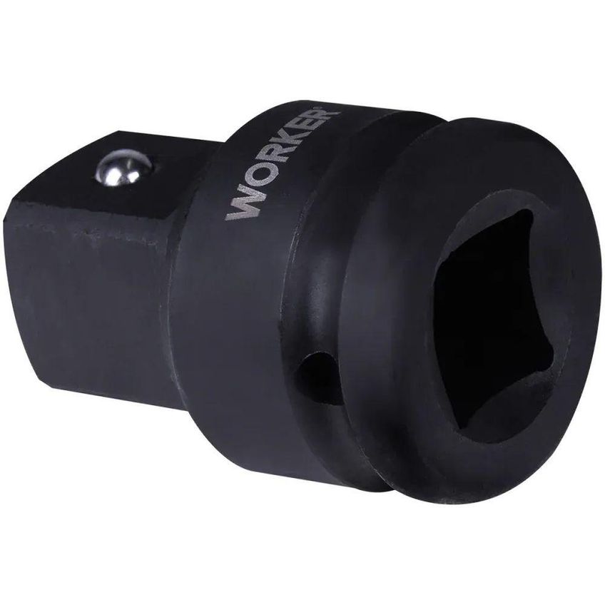 Adaptador Para Soquete De Impacto 1/2 X 3/8 Uso Profissional Aço Worker - imagem 3