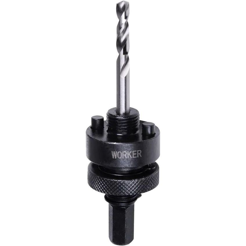 Adaptador Para Serra Copo 1/2 32 A 200mm Com Broca Piloto Aço Carbono Worker - imagem 3