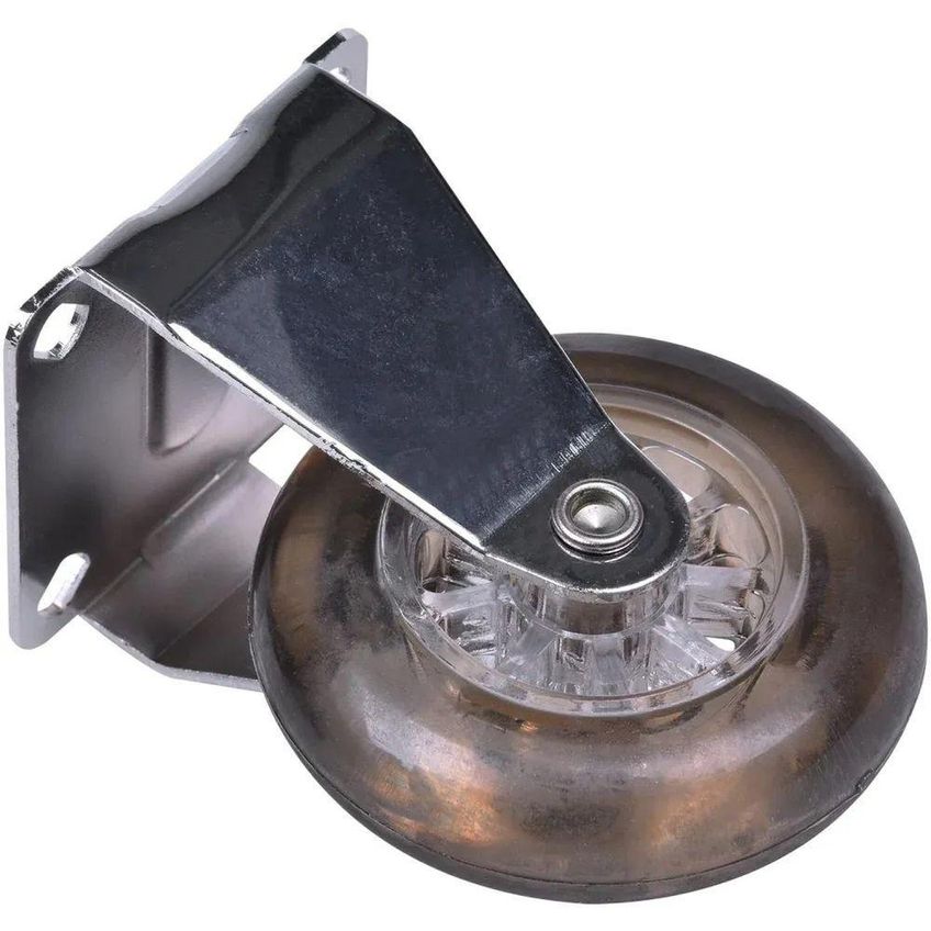 Rodízio Fixo 75mm 64kg Gel Fumê Antirrisco Para Pisos Delicados Worker - imagem 5