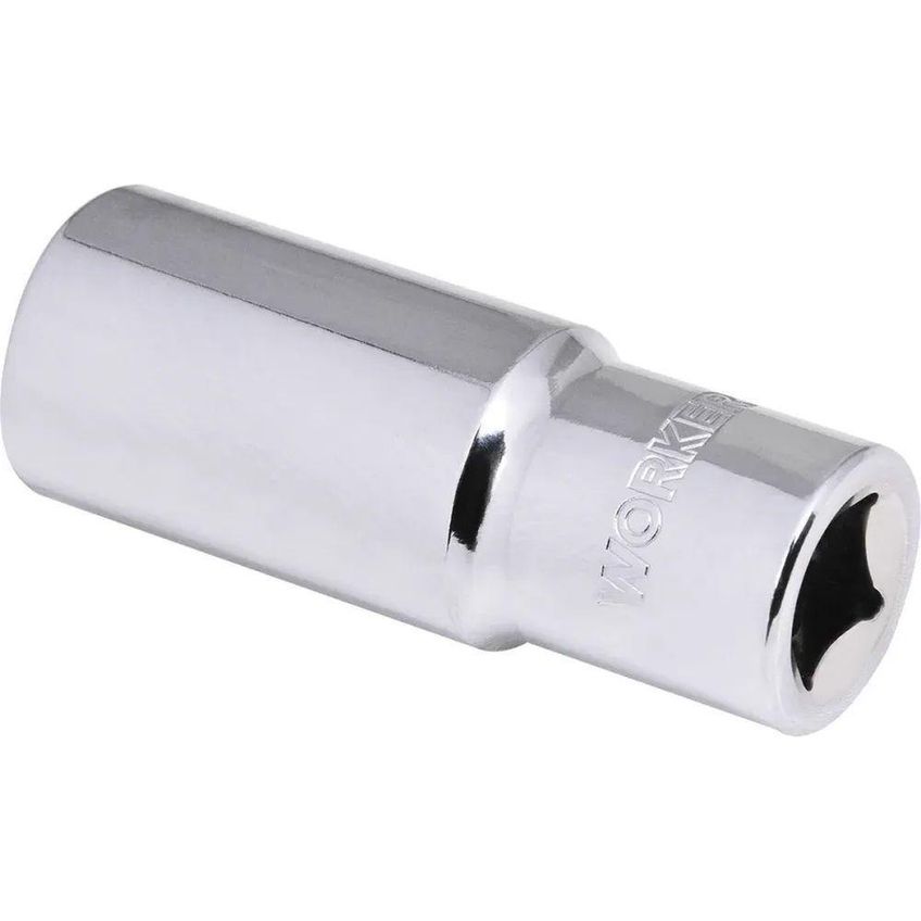 Soquete Estriado Longo 1/2 22mm 1561 Encaixe Precisao Aco Cromo Vanadio Worker - imagem 3