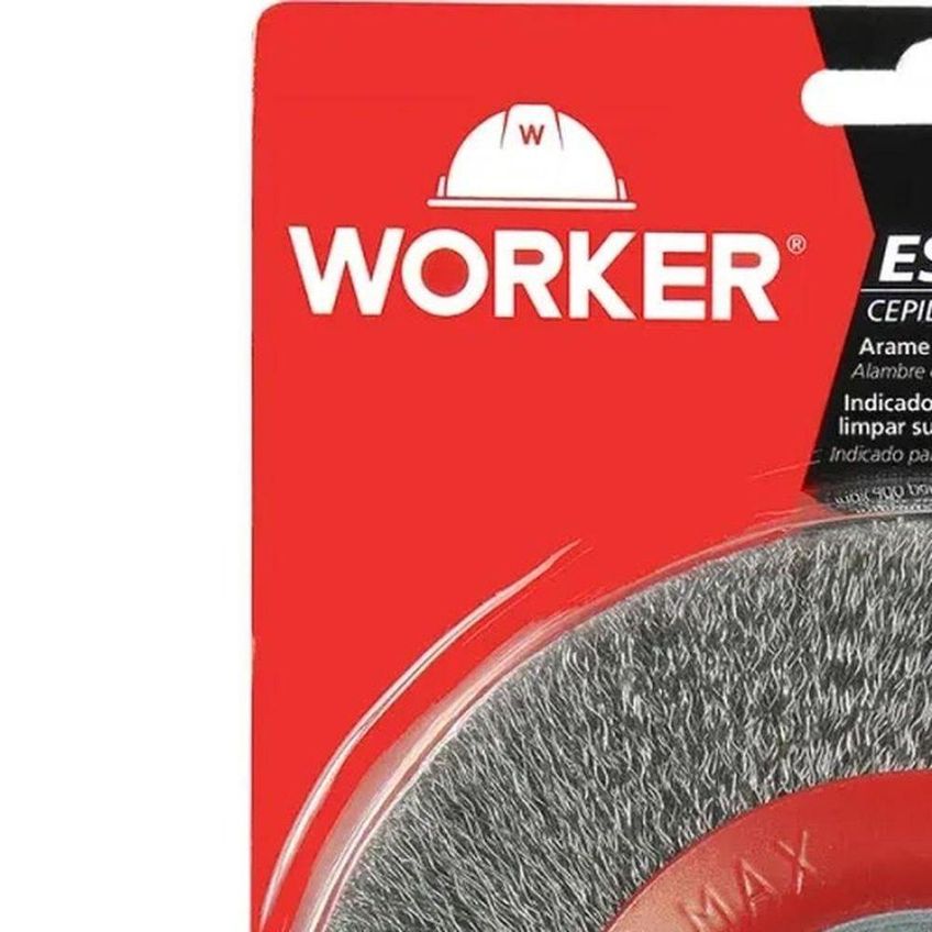Escova Circular Aço Ondulado 981958 Limpeza E Acabamento Superfícies Metálicas Worker - imagem 5