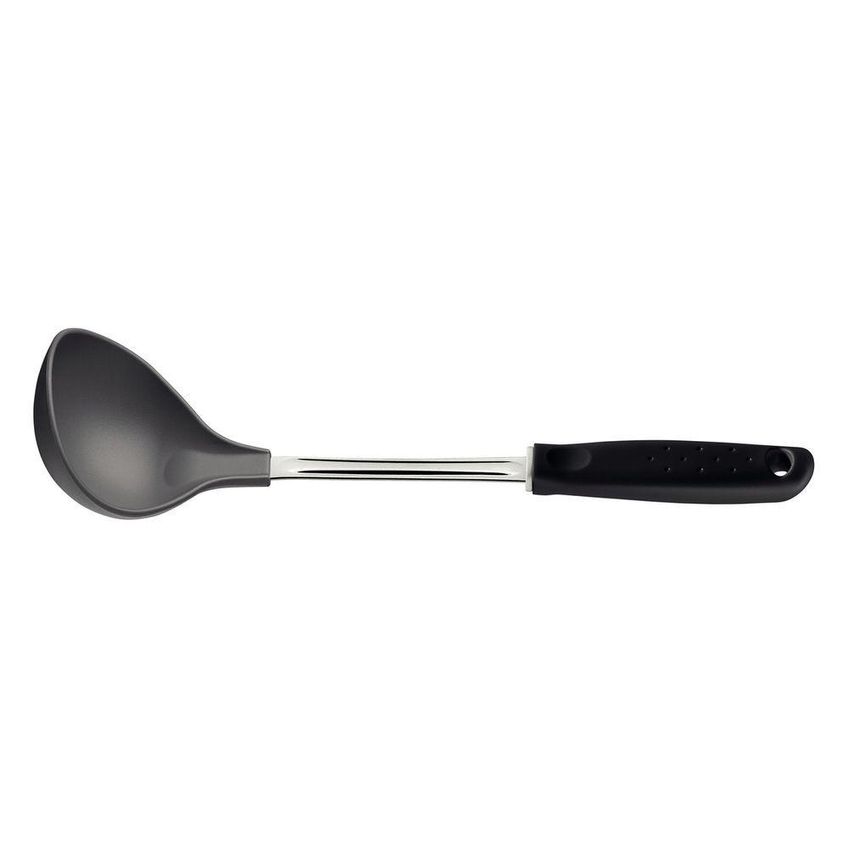 Concha Utilita Servir Caldos Feijao Nylon Aco Inox Cabo Polipropileno Preto Tramontina - imagem 3