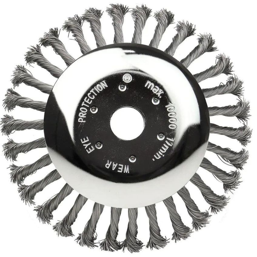 Escova Para Roçadeira 283850 Limpeza Pesada Pavimentos Concreto Aço E Polipropileno Collins - imagem 5
