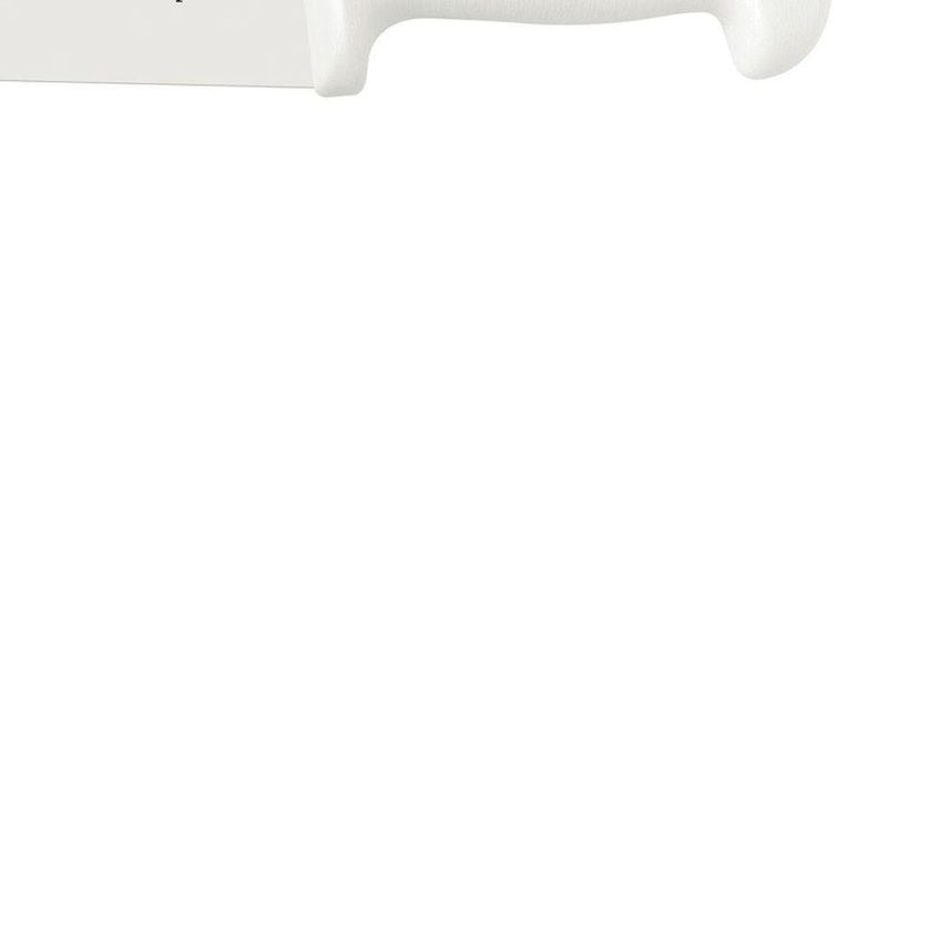 Faca Passador Profissional Master Corte De Carnes Aço Inox Cabo Polipropileno Branco Antimicrobiano - imagem 5