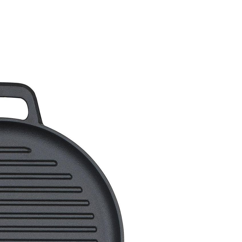 Chapa Redonda De Ferro Fundido Fargo Para Selar Carnes Com Acabamento Pre Seasoned Tramontina - imagem 3