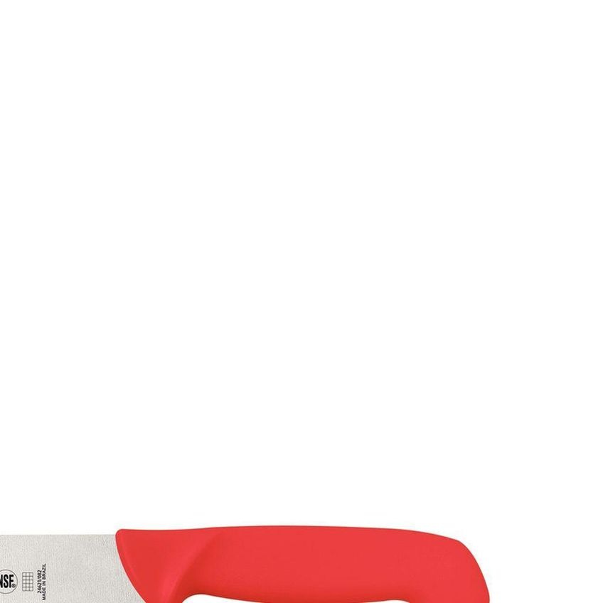 Faca Açougueiro Master Profissional Aço Inox Cabo Polipropileno Antimicrobiano Vermelho Tramontina - imagem 5