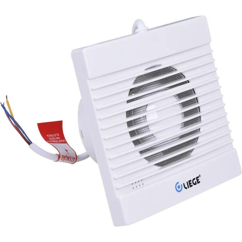 Exaustor Para Banheiro 100mm 220v 15w Branco Liege Cosmetics Vazão 75 M3-h - imagem 5