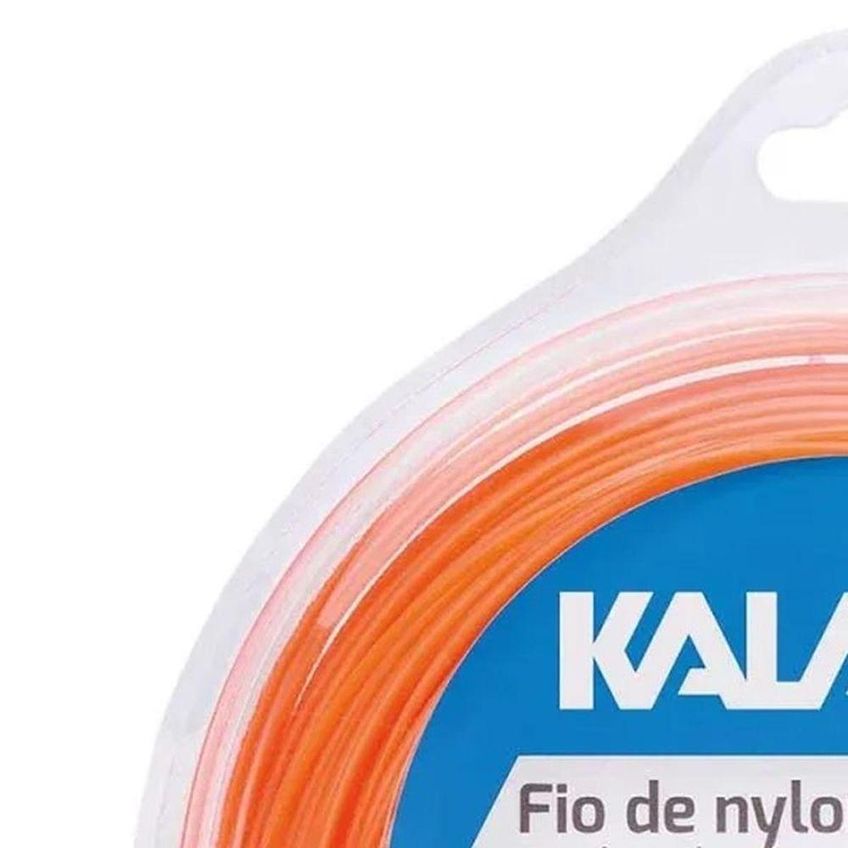 Fio De Nylon Para Corte De Grama Redondo 2,0mm 112m 400g Worker - imagem 3