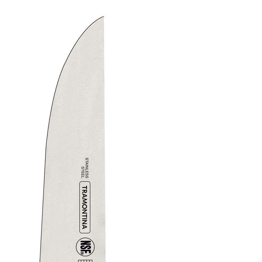 Faca De Cozinha Premium Corte Profissional Aço Inox Lâmina 7 Polegadas Cabo Branco Tramontina - imagem 3