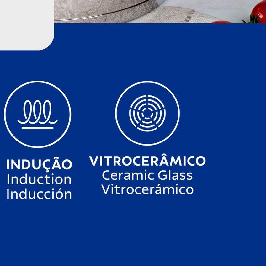 Jogo De Panelas Allegra Aço Inox Fundo Triplo 5 Peças Tramontina - imagem 3