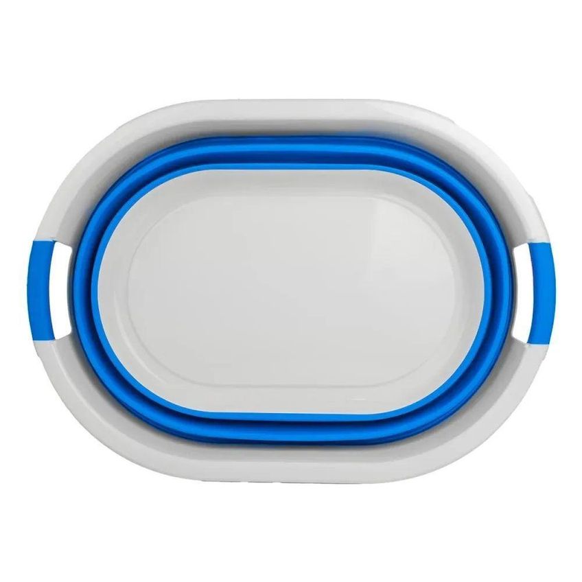 Cesto Multiuso Dobrável Organizador Plástico PP Retrátil Com Alças Laterais Kala 39L - imagem 5