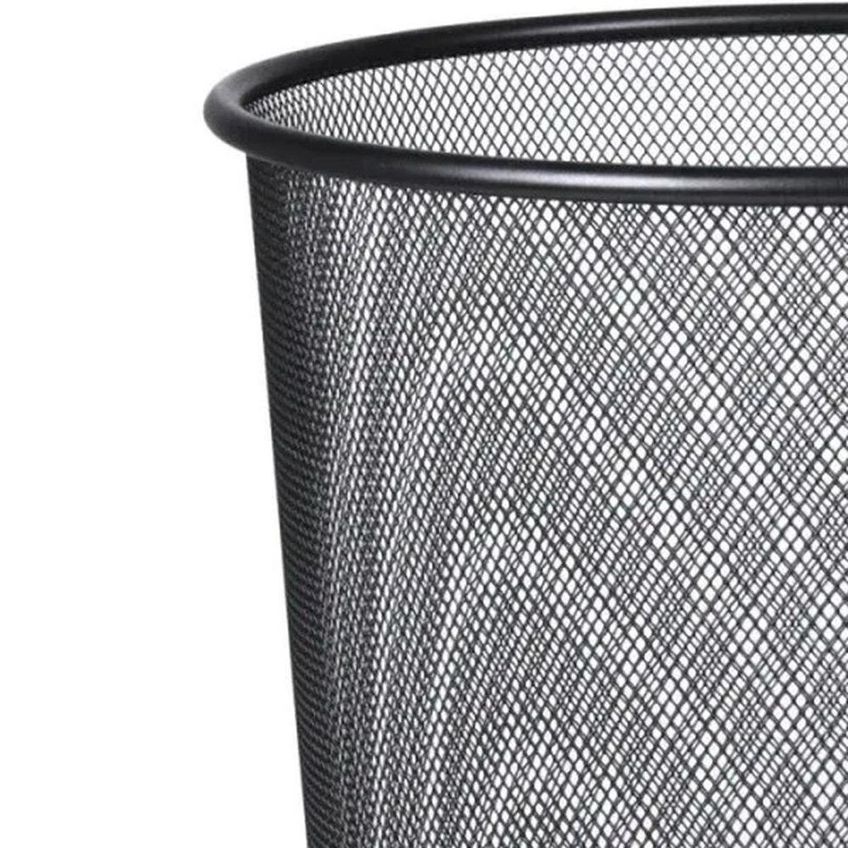 Cesto De Lixo Redondo 19,4l Aço Perfurado Aberto Preto Kala - imagem 4