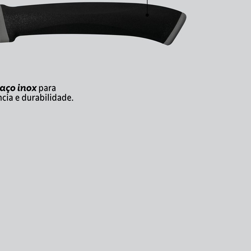 Faca Para Tomate Felice Corte Preciso Aço Inox Cabo Polipropileno Preto Tramontina - imagem 5