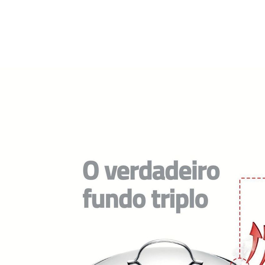 Jogo De Panelas Allegra Aço Inox Fundo Triplo 3 Peças Tramontina - imagem 5