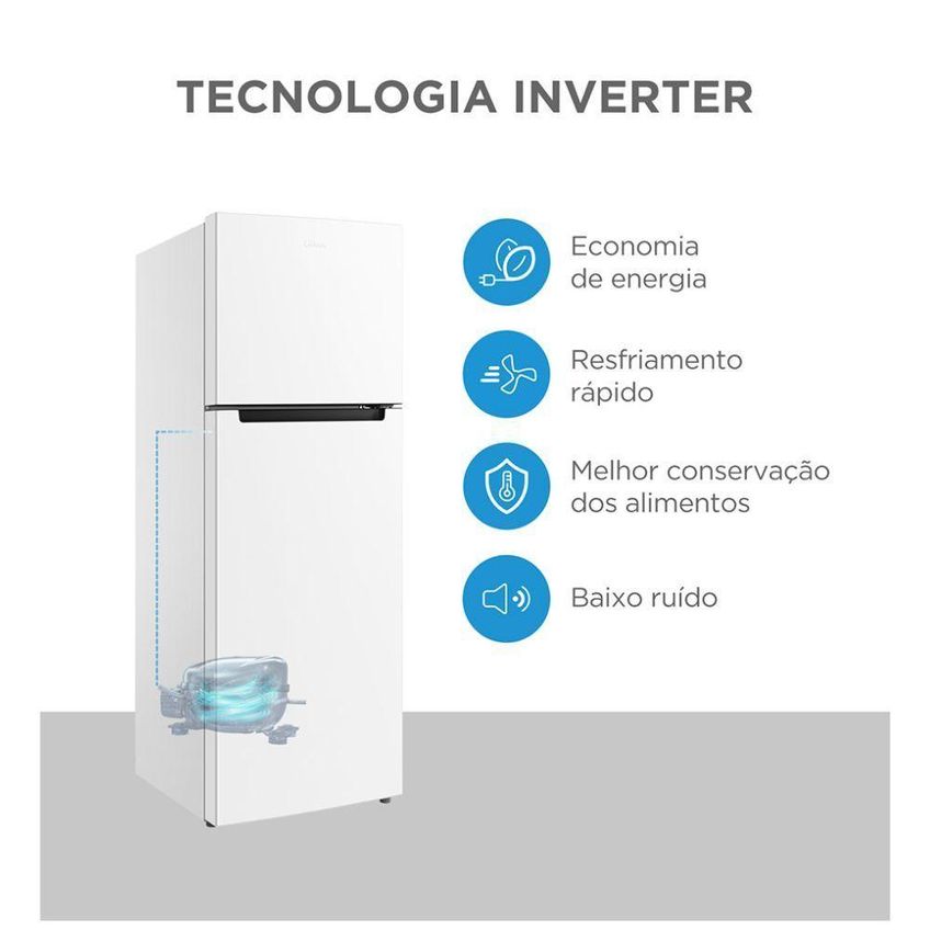 Refrigerador Midea Duplex Cycle Defrost Inverter 410L RT554 Branco 220V - imagem 3