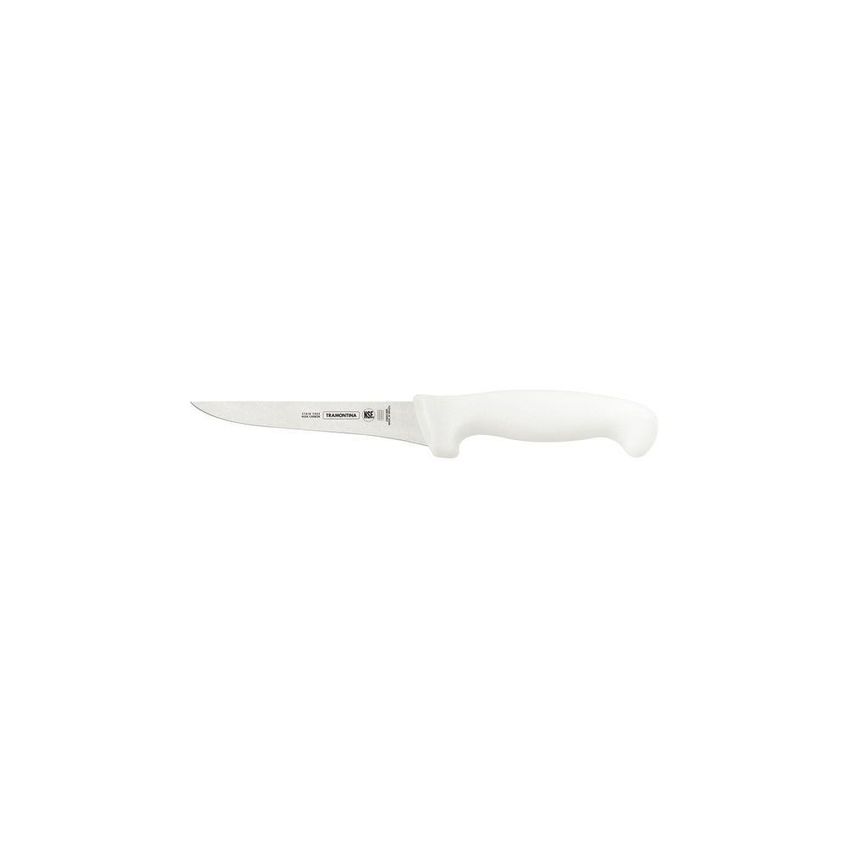 Faca Para Desossar Profissional Master Aço Inox Cabo Polipropileno Antimicrobiano Branco Tramontina - imagem 5
