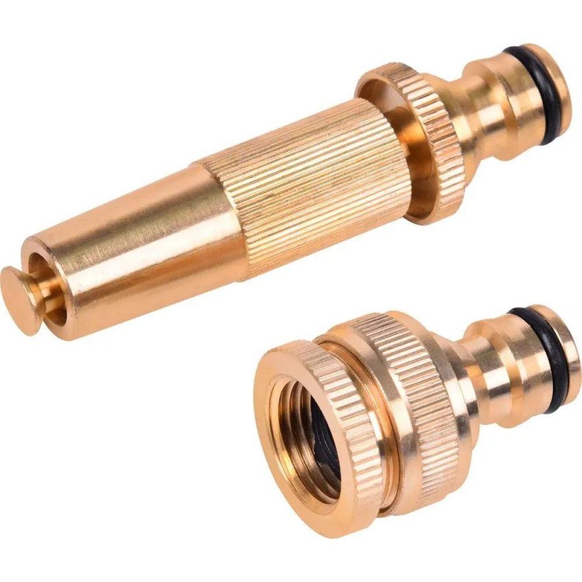 Conjunto Para Mangueira 871800 Irrigacao E Limpeza Alta Resistencia Latão Collins 4 Pecas - imagem 3