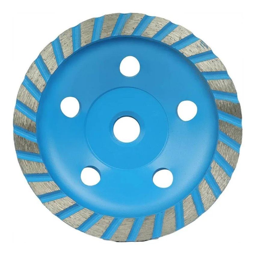 Rebolo Diamantado Turbo 101,6mm M14 Desbaste Concreto Granito Mármore Pedras Kala - imagem 4
