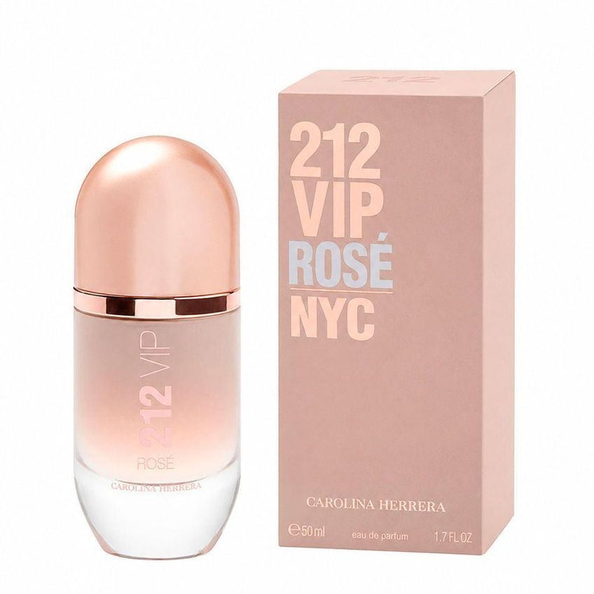 Perfume 212 Vip Rosé Feminino Eau De Parfum Floral Frutado 50ml Carolina - imagem 3