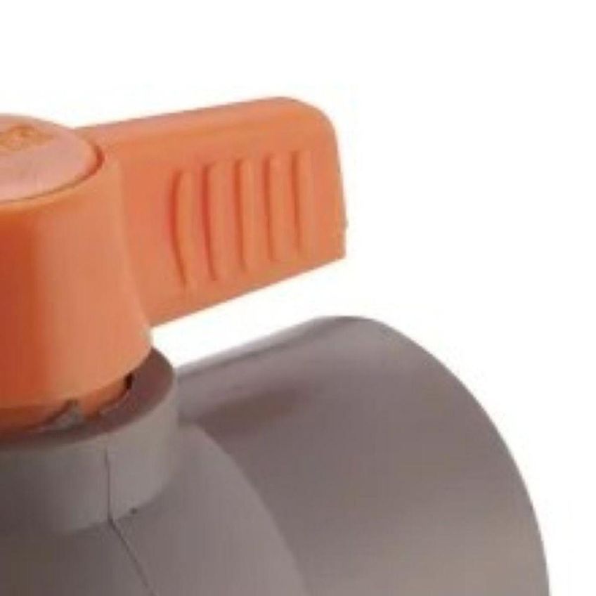 REGISTRO DE ESFERA ROSCAVEL 1.1/2'' PVC MARROM PARA INSTALACOES HIDRAULICAS WORKER - imagem 3