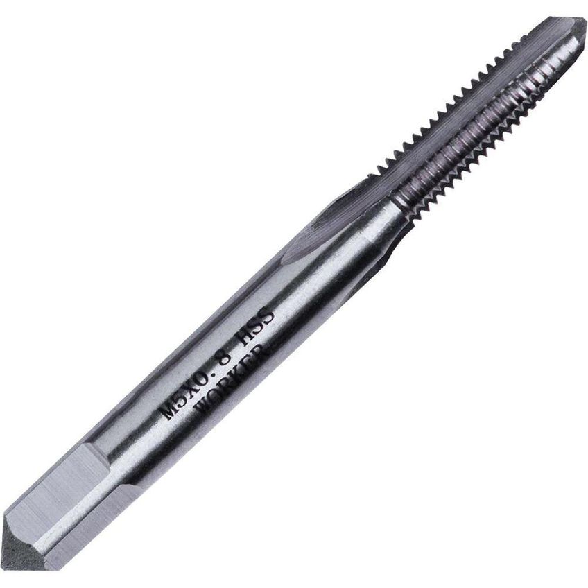 Jogo De Macho Manual Para Rosca Métrica M5x0.8mm Conjunto Com 2 Peças Worker - imagem 4