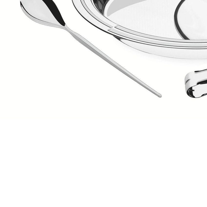Kit Para Servir Ciclo Redondo Aço Inox 3 Peças Tampa De Vidro Tramontina - imagem 5