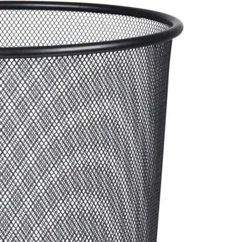 Cesto De Lixo Redondo 12,3l Aço Perfurado Preto Kala 192731 - imagem 4