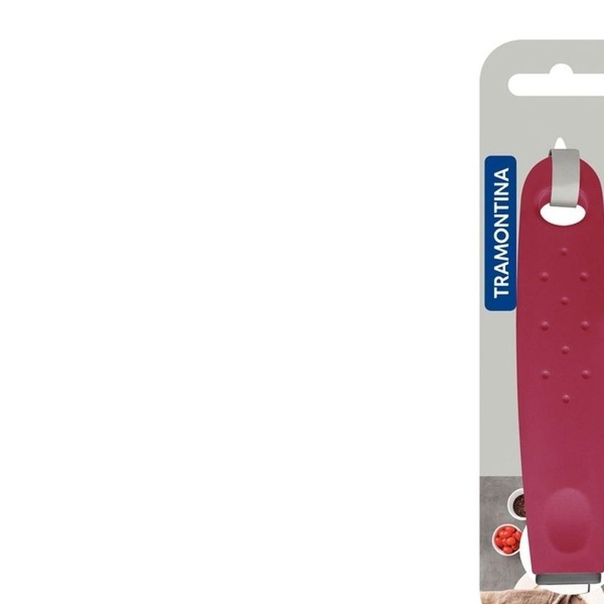 Garfo Trinchante Utilità Aço Inox E Polipropileno Vermelho Tramontina - imagem 5