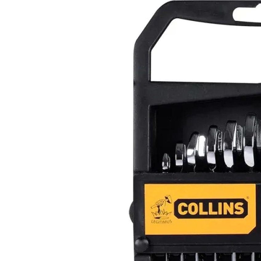 Jogo De Chave Fixa 6 A 22mm 8 Peças Aço Cromo Vanádio Para Parafusos E Porcas Collins - imagem 4