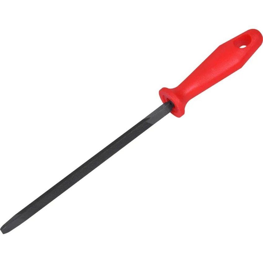 Lima Triangular Delgada 584894 Afiação Aço Carbono Temperado Com Cabo Pp 8 Polegadas Worker - imagem 4