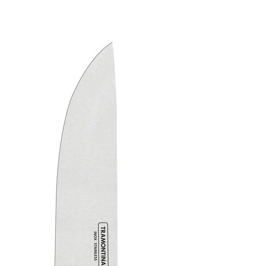 Faca Para Carne Polywood Corte Preciso Aço Inox Cabo Madeira Alta Resistência Churrasco Castanho - imagem 3